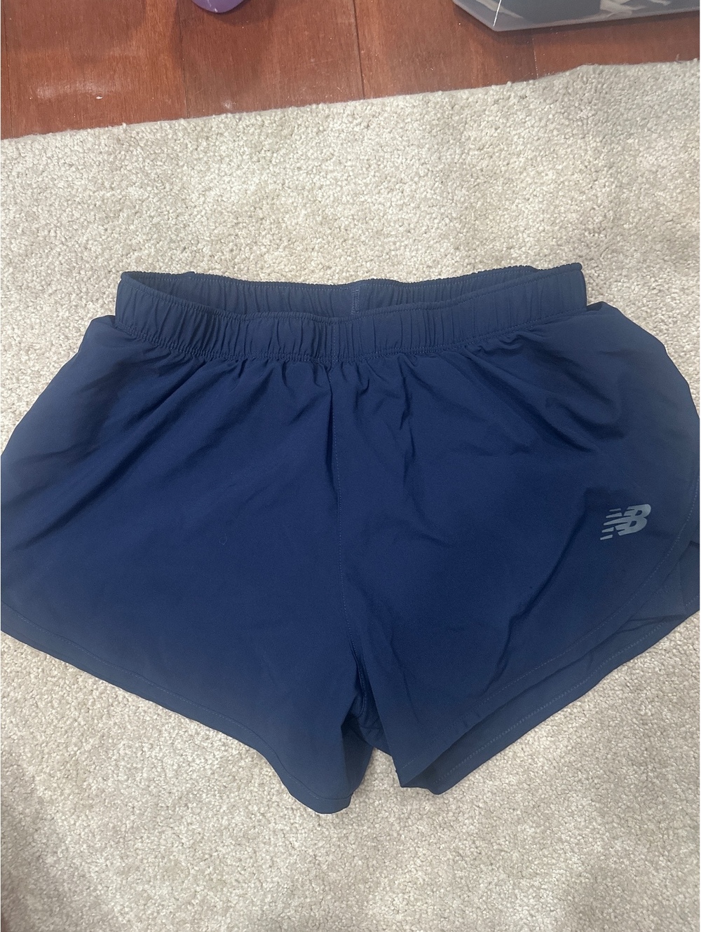 (2)New Balance Navy Athletic Shorts Size S